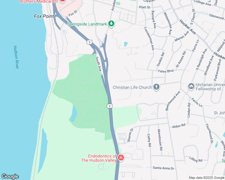 map of restaurants, bars, coffee shops, grocery stores, and more near 2830 U.S. 9 in Poughkeepsie