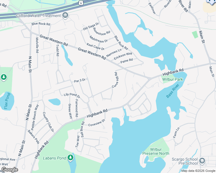 map of restaurants, bars, coffee shops, grocery stores, and more near 60 Curve Hill Road in Yarmouth