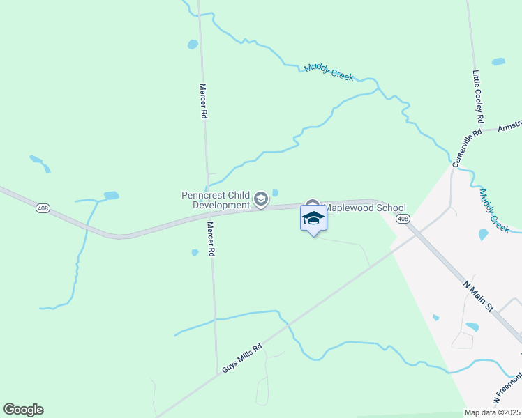 map of restaurants, bars, coffee shops, grocery stores, and more near 32695 Highway 408 in Townville