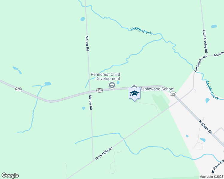 map of restaurants, bars, coffee shops, grocery stores, and more near 32695 Highway 408 in Townville