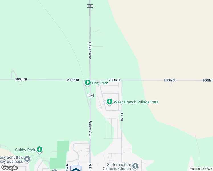 map of restaurants, bars, coffee shops, grocery stores, and more near 1-99 Bradley Lane in West Branch