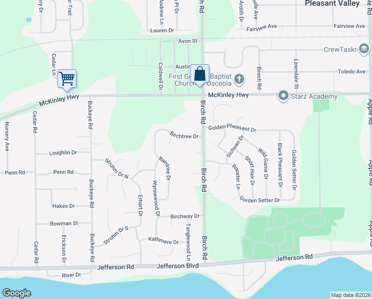 map of restaurants, bars, coffee shops, grocery stores, and more near 55666 Richwood Court in Osceola