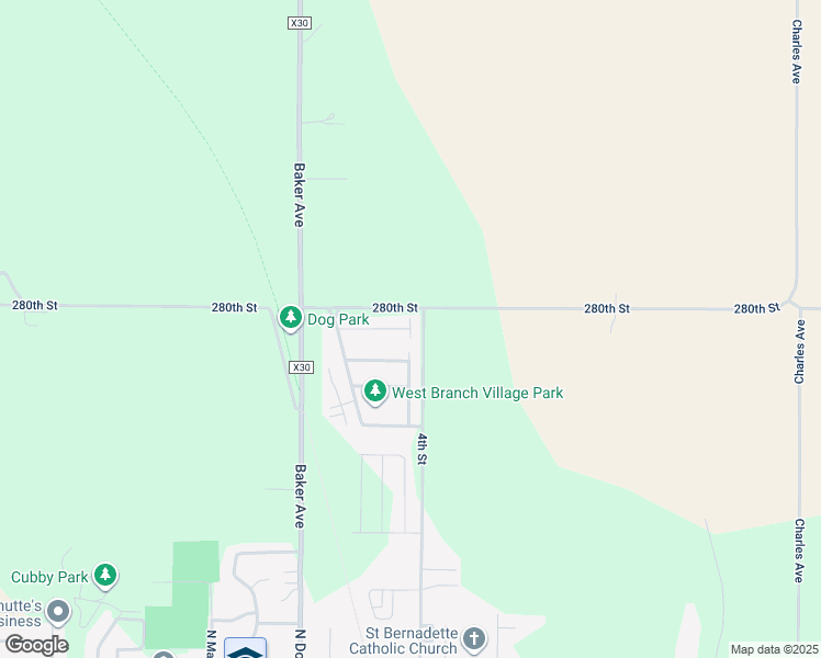 map of restaurants, bars, coffee shops, grocery stores, and more near 168 Patton Drive in West Branch