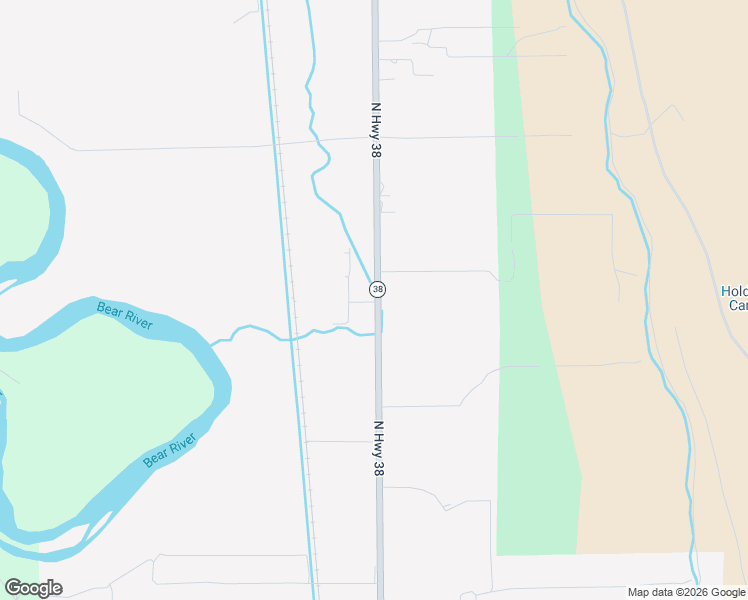 map of restaurants, bars, coffee shops, grocery stores, and more near 9605 North Highway 38 in Deweyville