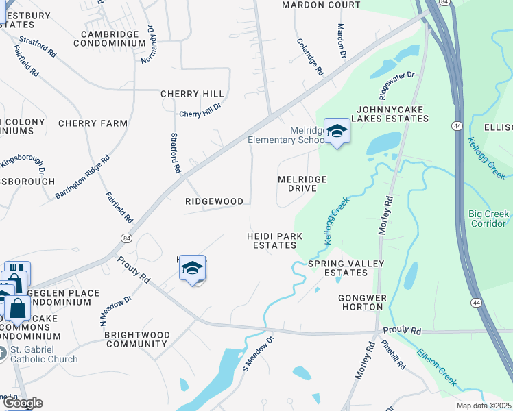 map of restaurants, bars, coffee shops, grocery stores, and more near 6791 Rolling Acres Court in Painesville