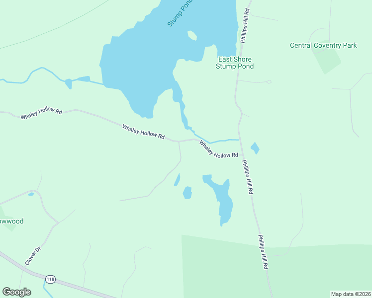 map of restaurants, bars, coffee shops, grocery stores, and more near 155 Whaley Hollow Road in Coventry