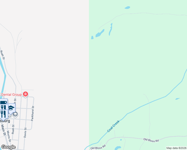 map of restaurants, bars, coffee shops, grocery stores, and more near in Blossburg