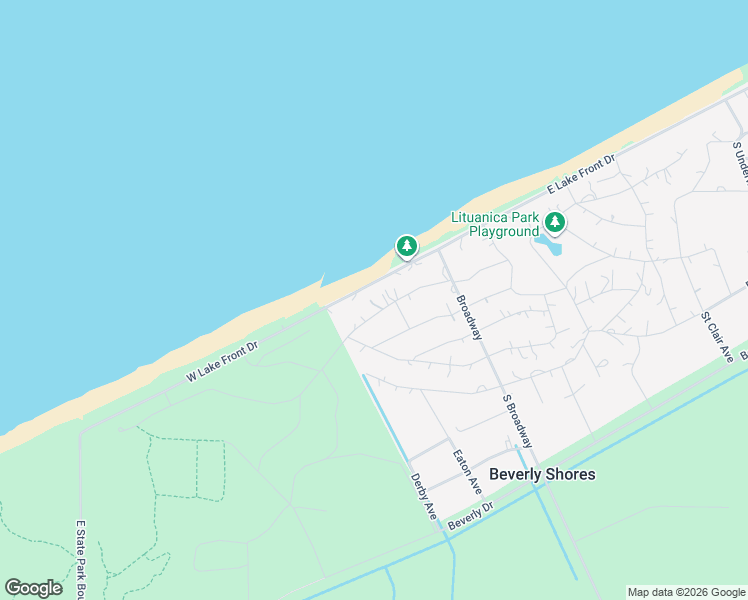 map of restaurants, bars, coffee shops, grocery stores, and more near 101 West Fairwater Avenue in Chesterton