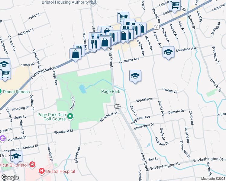 map of restaurants, bars, coffee shops, grocery stores, and more near 647 King Street in Bristol