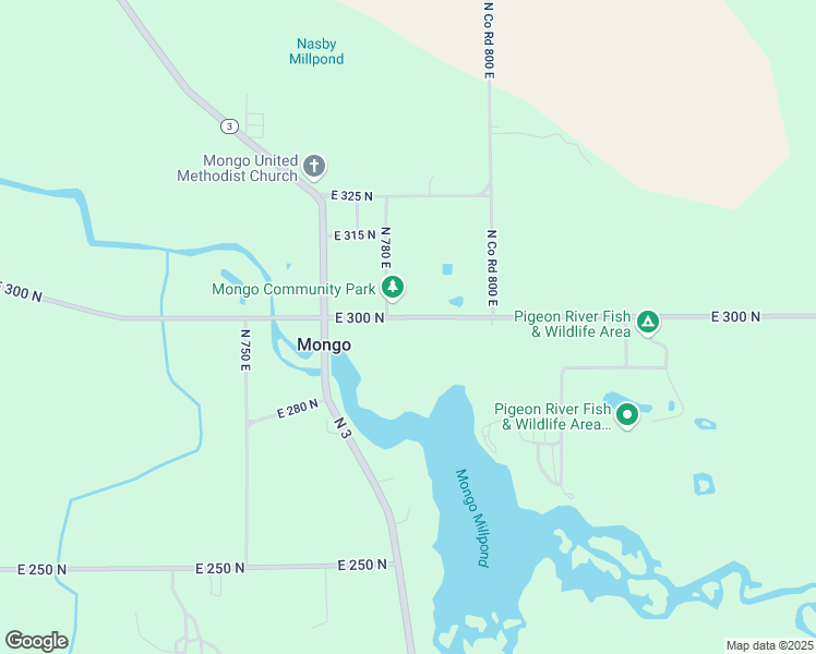 map of restaurants, bars, coffee shops, grocery stores, and more near 7840 East 300 North in LaGrange