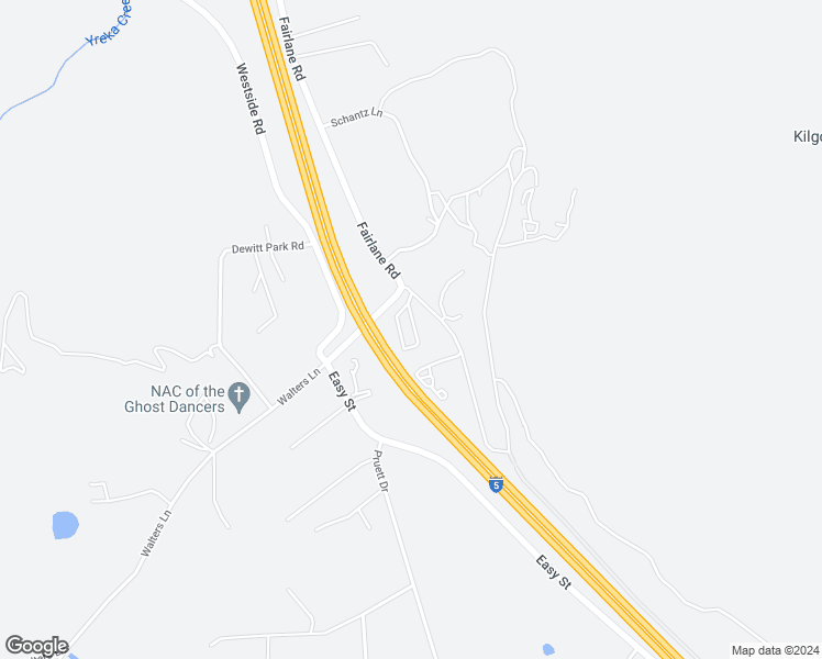 map of restaurants, bars, coffee shops, grocery stores, and more near 3115 Old US 99 in Yreka