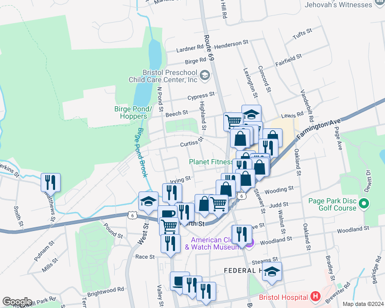 map of restaurants, bars, coffee shops, grocery stores, and more near 17 Conlon Street in Bristol