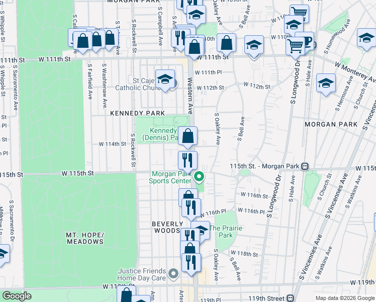 map of restaurants, bars, coffee shops, grocery stores, and more near in Chicago