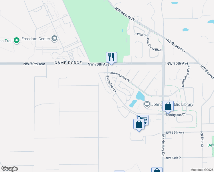 map of restaurants, bars, coffee shops, grocery stores, and more near 6904 Jack London Drive in Johnston