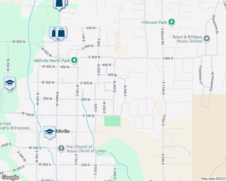 map of restaurants, bars, coffee shops, grocery stores, and more near East 250 North in Providence