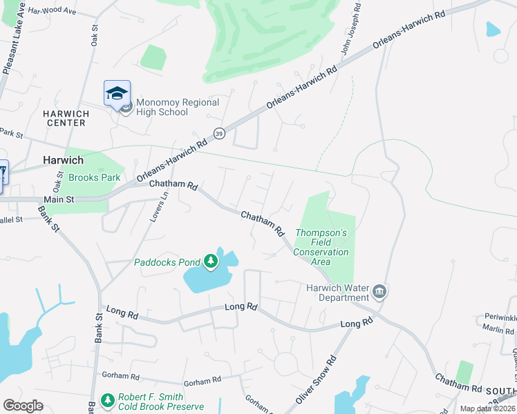 map of restaurants, bars, coffee shops, grocery stores, and more near 16 Princes Street in Harwich