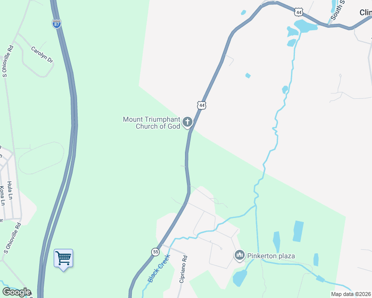 map of restaurants, bars, coffee shops, grocery stores, and more near 1391 U.S. 44 in Highland