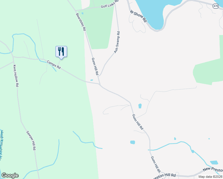 map of restaurants, bars, coffee shops, grocery stores, and more near 88 Gunn Hill Road in Washington