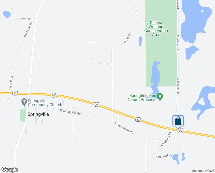 map of restaurants, bars, coffee shops, grocery stores, and more near 5512 North 125 West in La Porte