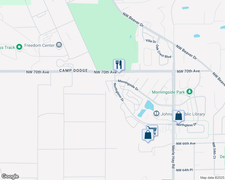 map of restaurants, bars, coffee shops, grocery stores, and more near 6896 Jack London Drive in Johnston