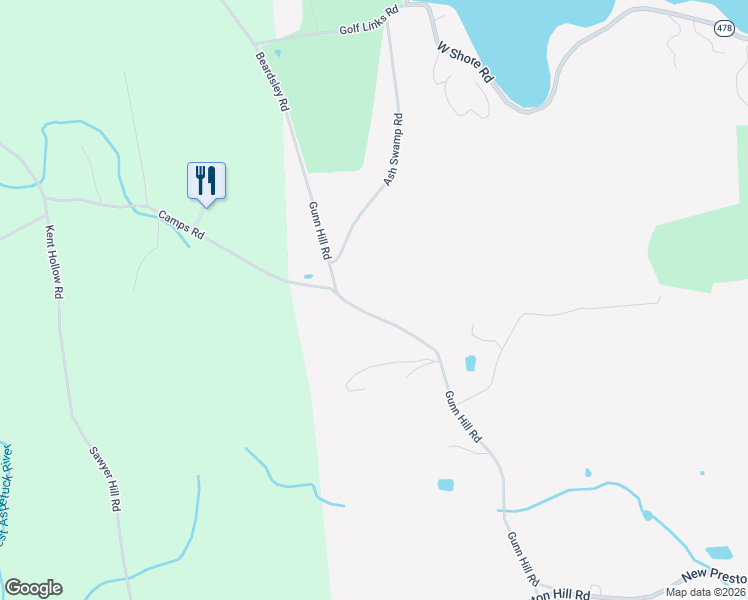 map of restaurants, bars, coffee shops, grocery stores, and more near 88 Gunn Hill Road in Washington