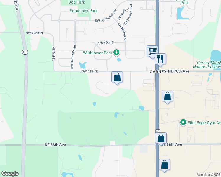 map of restaurants, bars, coffee shops, grocery stores, and more near 6919 Northeast 8th Court in Ankeny