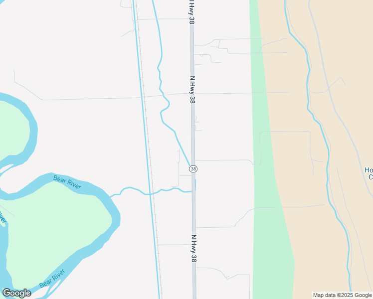 map of restaurants, bars, coffee shops, grocery stores, and more near 9743 North Highway 38 in Deweyville