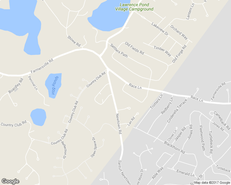 map of restaurants, bars, coffee shops, grocery stores, and more near 34 Newtown Road in Sandwich