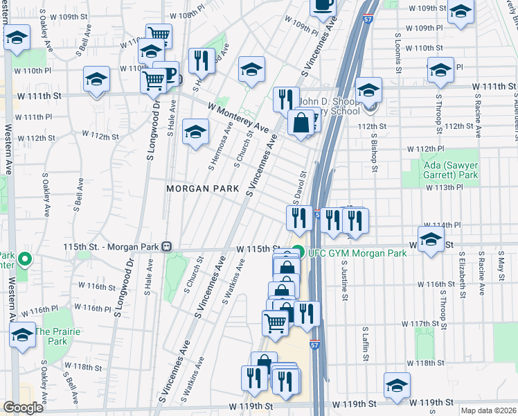 map of restaurants, bars, coffee shops, grocery stores, and more near 1756 West Edmaire Street in Chicago