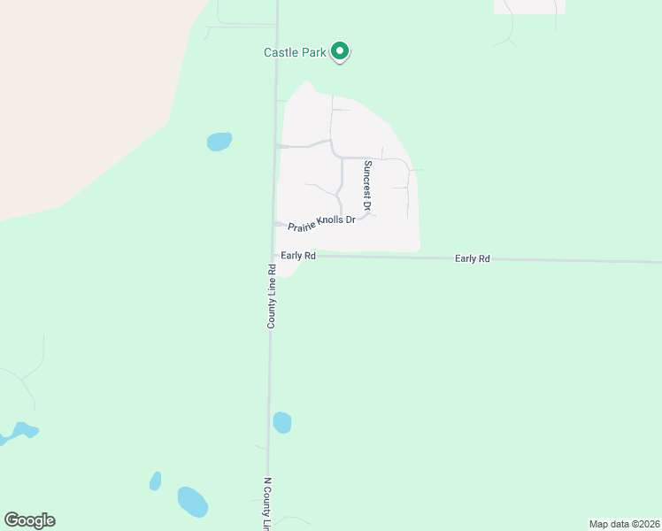 map of restaurants, bars, coffee shops, grocery stores, and more near 33048-33998 Early Road in New Carlisle