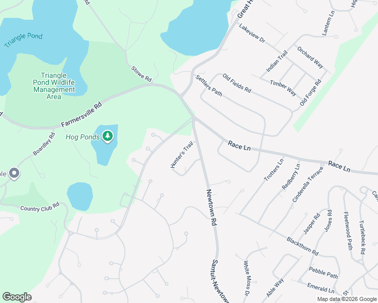 map of restaurants, bars, coffee shops, grocery stores, and more near 31 Hunter's Trail in Sandwich