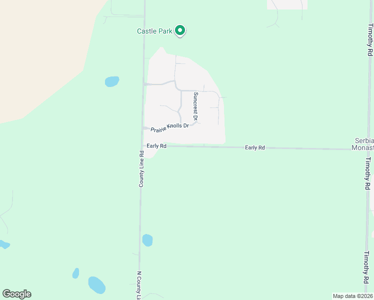 map of restaurants, bars, coffee shops, grocery stores, and more near 33370-33998 Early Road in New Carlisle