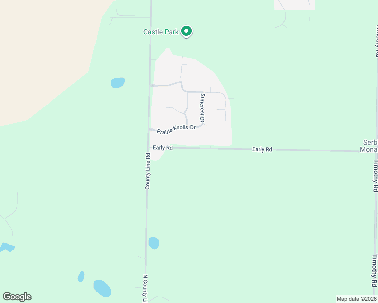 map of restaurants, bars, coffee shops, grocery stores, and more near 33370-33998 Early Road in New Carlisle