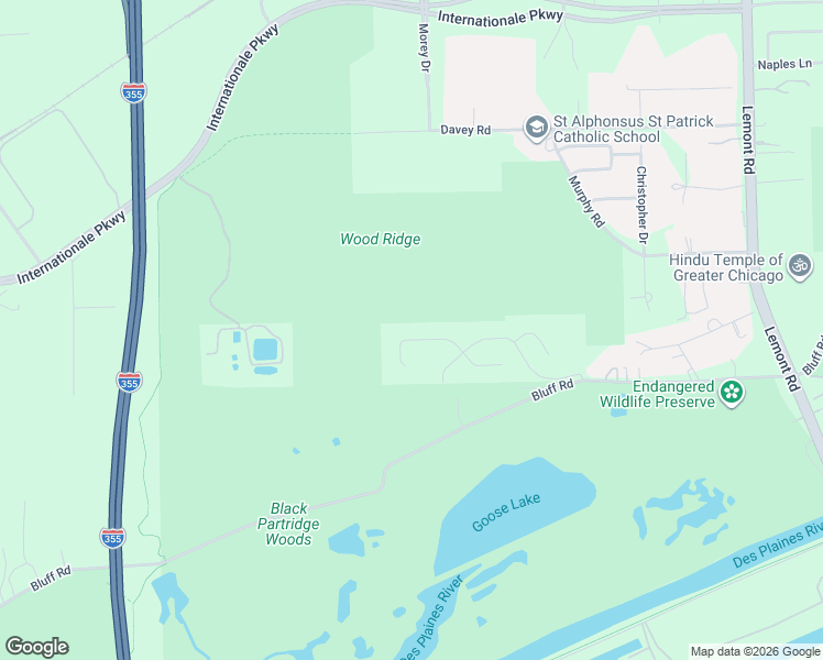 map of restaurants, bars, coffee shops, grocery stores, and more near 1528 Linden Circle in Lemont