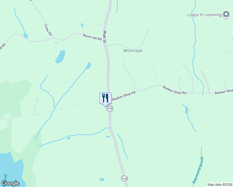 map of restaurants, bars, coffee shops, grocery stores, and more near 37 1/2 Basket Shop Road in Hebron