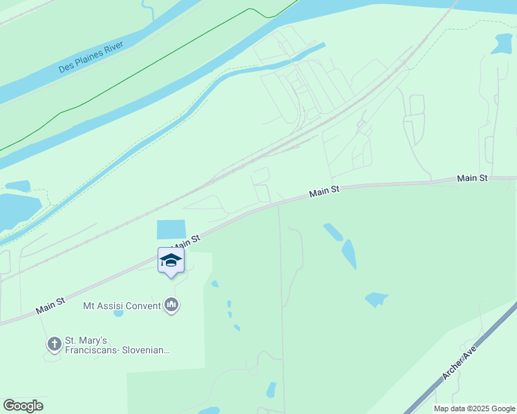 map of restaurants, bars, coffee shops, grocery stores, and more near 13725-13751 Main Street in Lemont