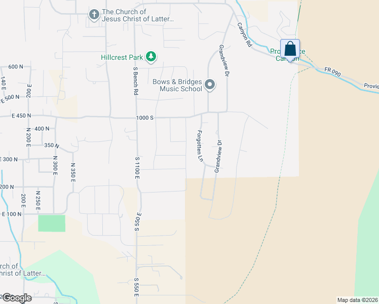 map of restaurants, bars, coffee shops, grocery stores, and more near 1122 South 600 East in Providence