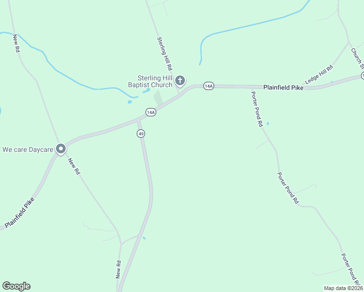 map of restaurants, bars, coffee shops, grocery stores, and more near 40 Ekonk Hill Road in Sterling