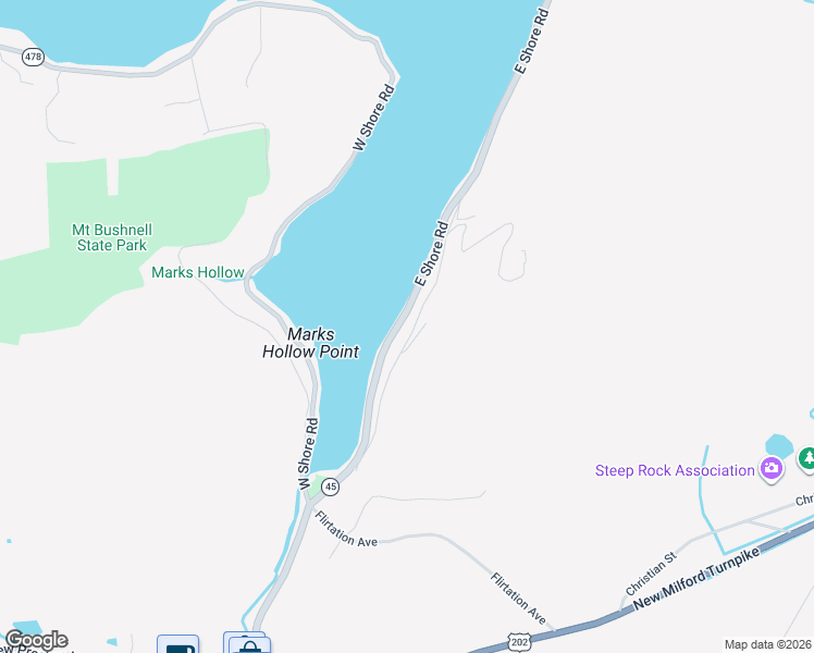 map of restaurants, bars, coffee shops, grocery stores, and more near 116 East Shore Road in Washington