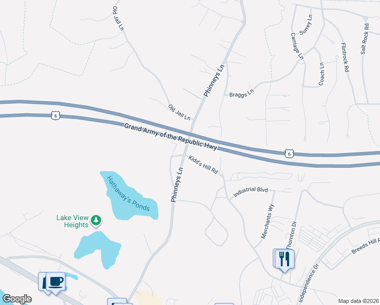 map of restaurants, bars, coffee shops, grocery stores, and more near 10 Kidd's Hill Road in Barnstable