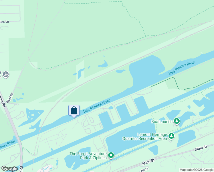 map of restaurants, bars, coffee shops, grocery stores, and more near 15100-15168 Canal Bank Rd in Lemont