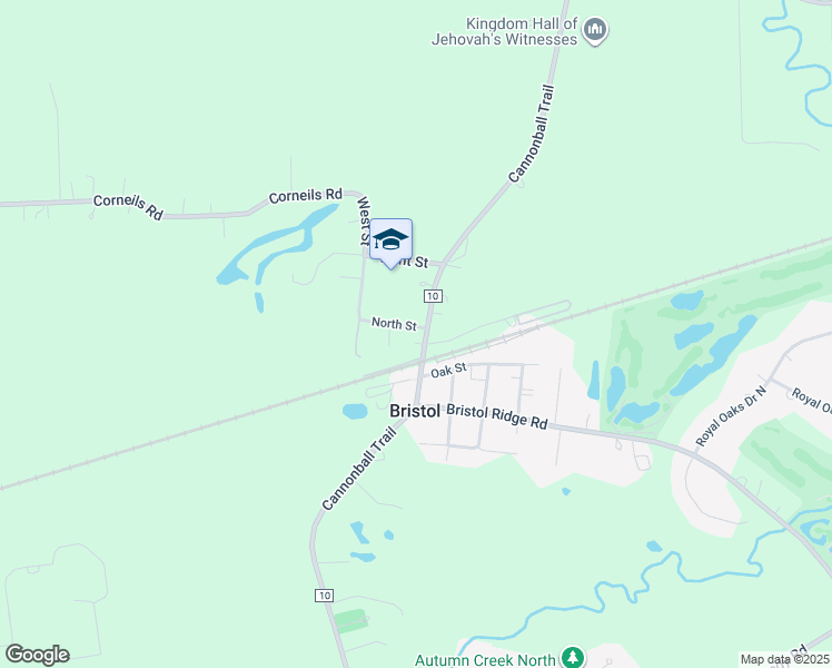 map of restaurants, bars, coffee shops, grocery stores, and more near 17 Cannonball Trail in Bristol