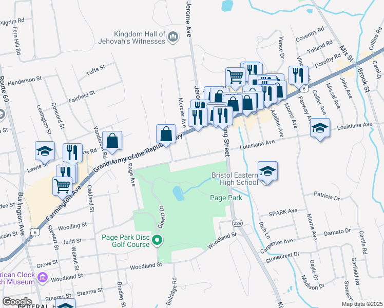 map of restaurants, bars, coffee shops, grocery stores, and more near 139 Moody Street in Bristol