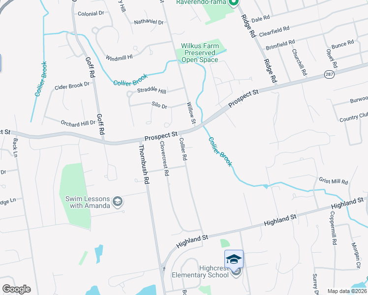 map of restaurants, bars, coffee shops, grocery stores, and more near 31 Collier Road in Wethersfield