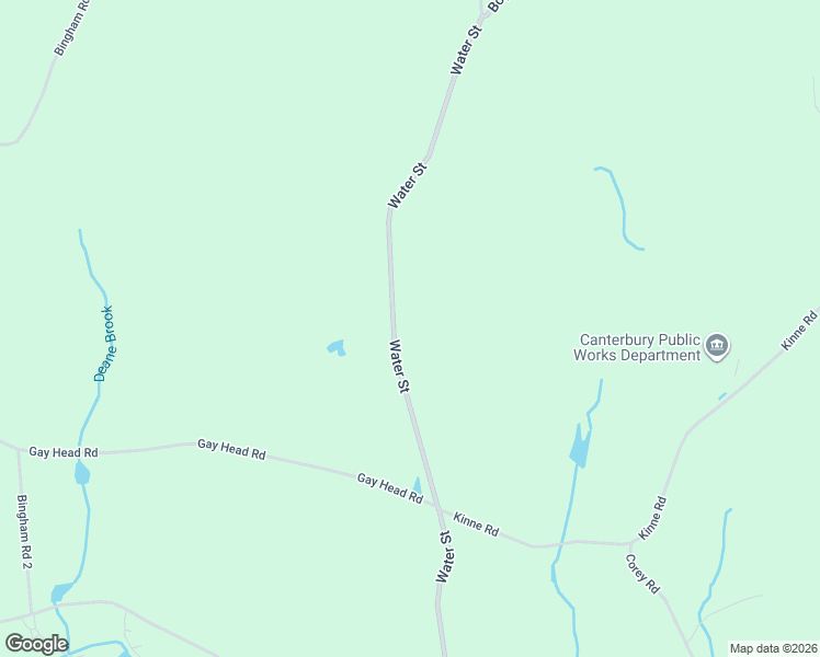 map of restaurants, bars, coffee shops, grocery stores, and more near 216 Water Street in Canterbury