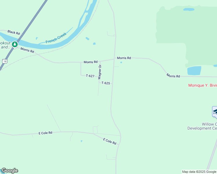 map of restaurants, bars, coffee shops, grocery stores, and more near Welkal Drive in Meadville