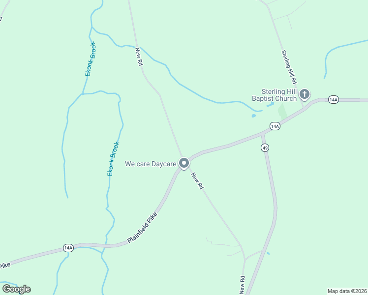 map of restaurants, bars, coffee shops, grocery stores, and more near 212 New Road in Plainfield