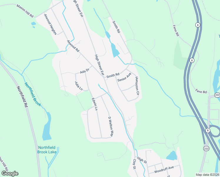 map of restaurants, bars, coffee shops, grocery stores, and more near 554 High Street Extension in Thomaston