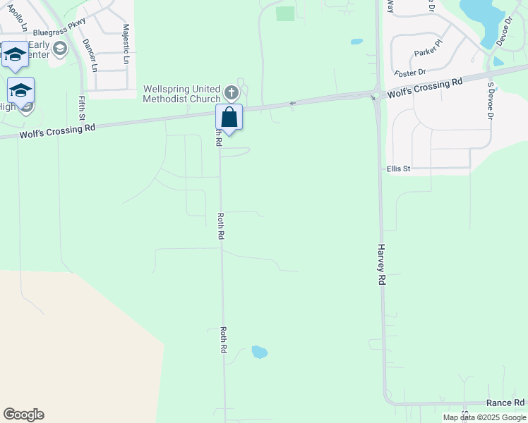 map of restaurants, bars, coffee shops, grocery stores, and more near 2226 Roth Road in Oswego