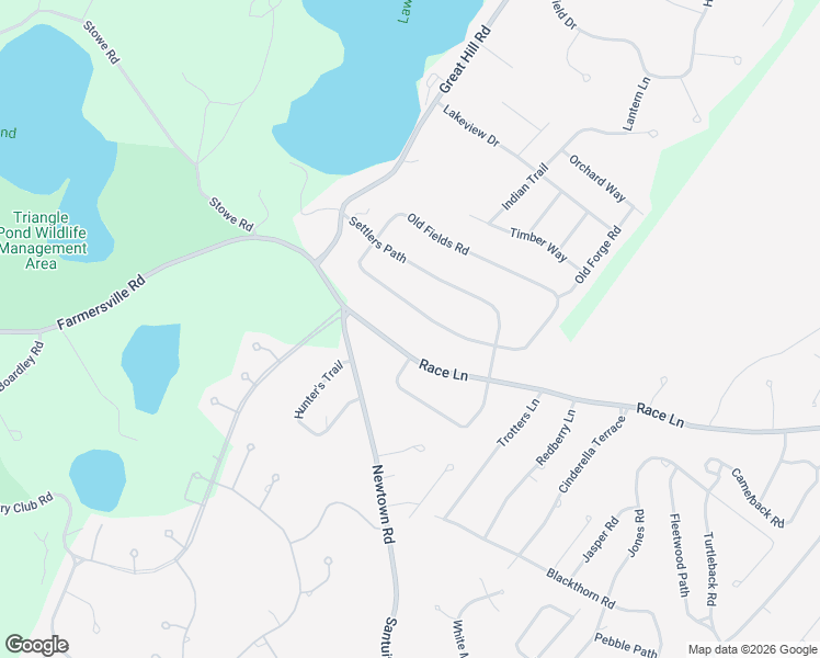map of restaurants, bars, coffee shops, grocery stores, and more near 20 Race Lane in Sandwich